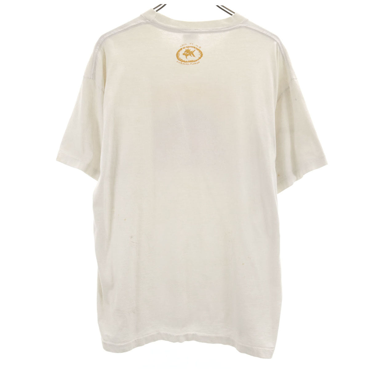 anvil アンヴィル 90s USA製 オールド アルマジロ プリント 半袖 Tシャツ XL オフホワイト シングルステッチ メンズ