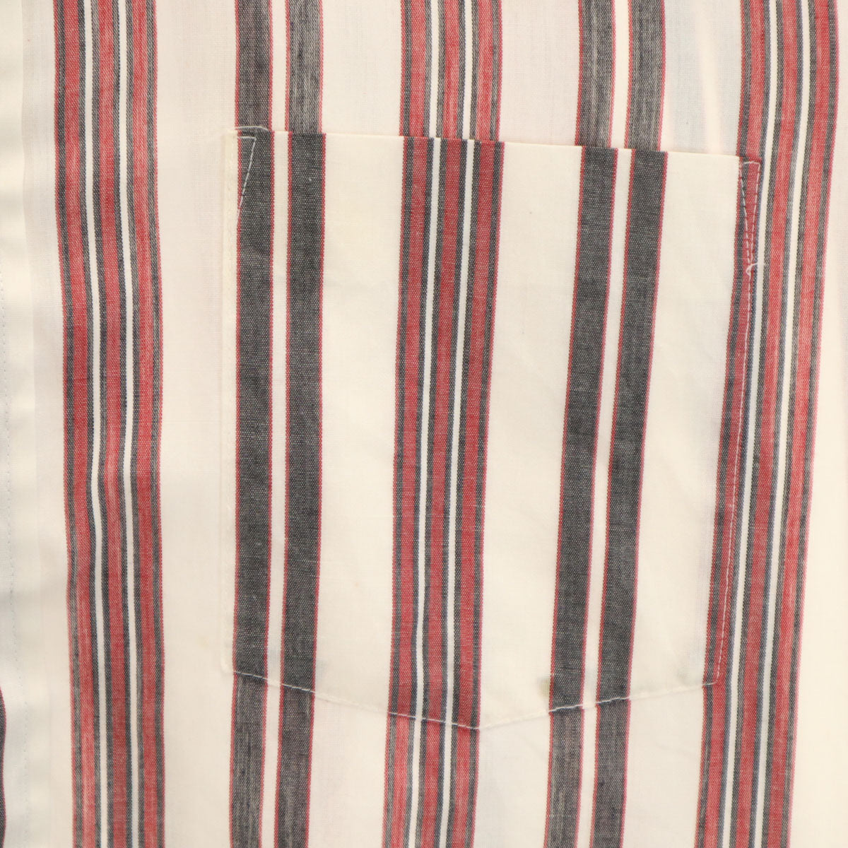 ARROW アロー 70s 80s USA製 ヴィンテージ ストライプ柄 長袖 シャツ 34 ホワイト メンズ