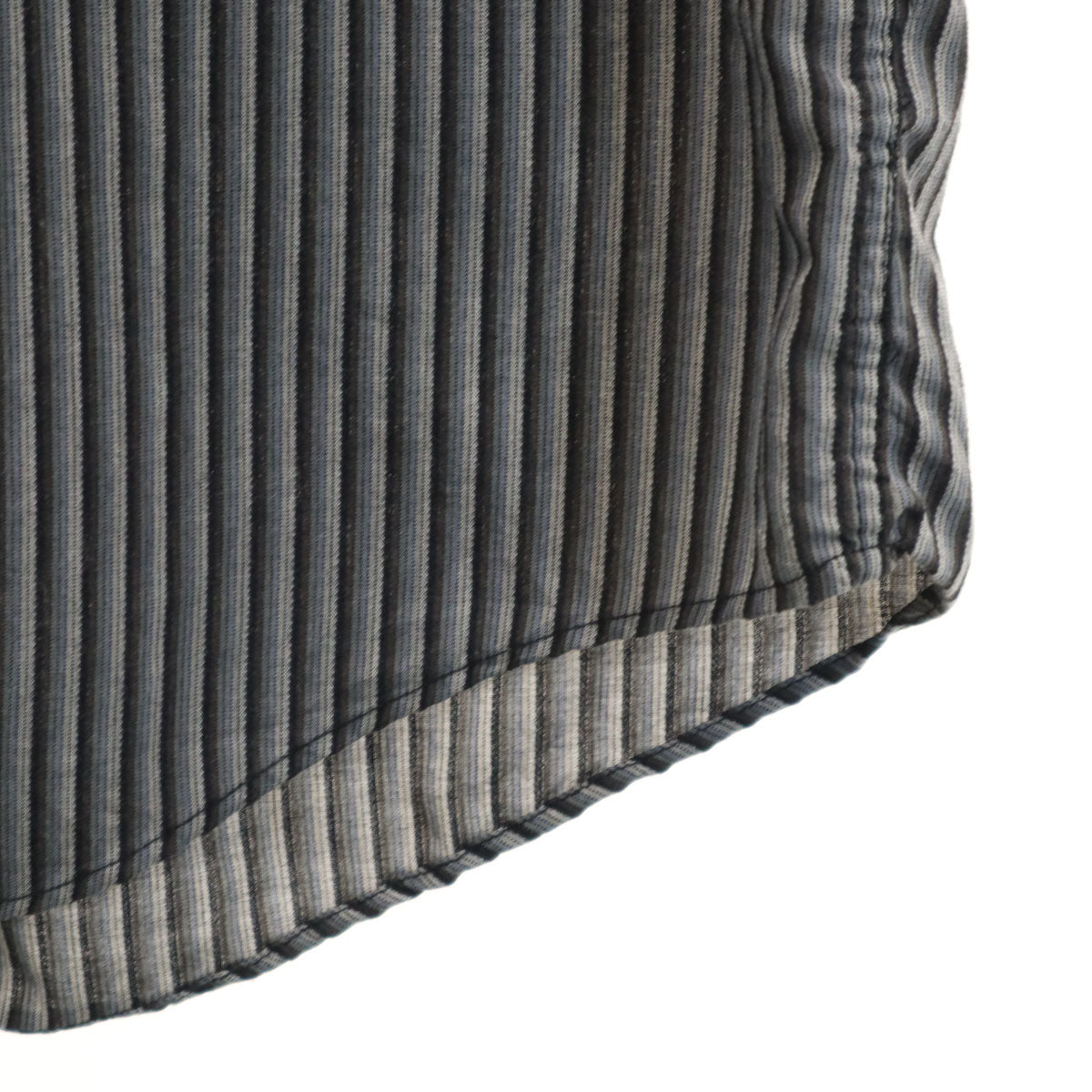 VAN HEUSEN ヴァンヒューゼン 90s オールド ストライプ柄 長袖 シャツ XL グレー メンズ