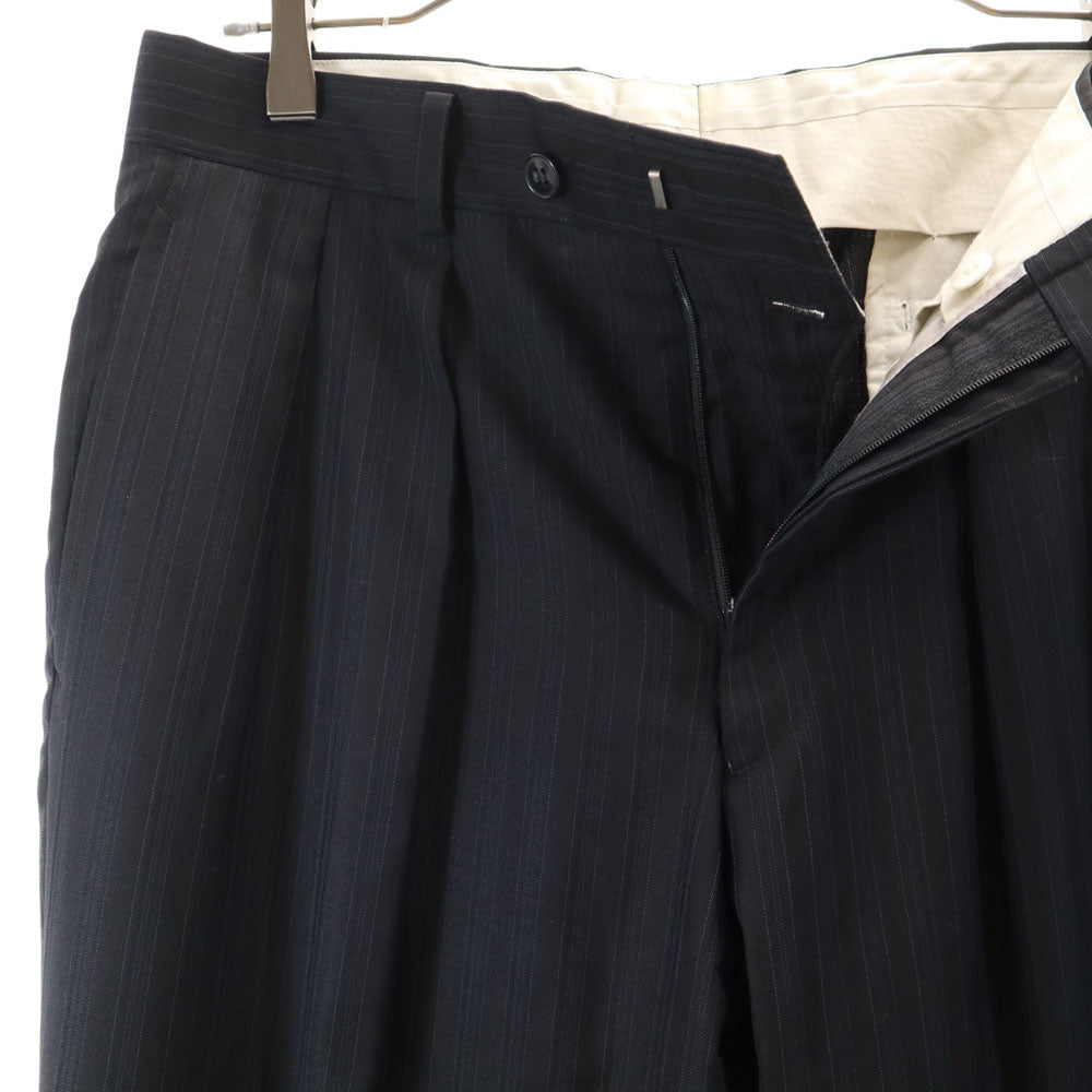 BURBERRY LONDON バーバリーロンドン 三陽商会 日本製 ストライプ柄 スーツ 上下 セットアップ A5 チャコールグレー メンズ