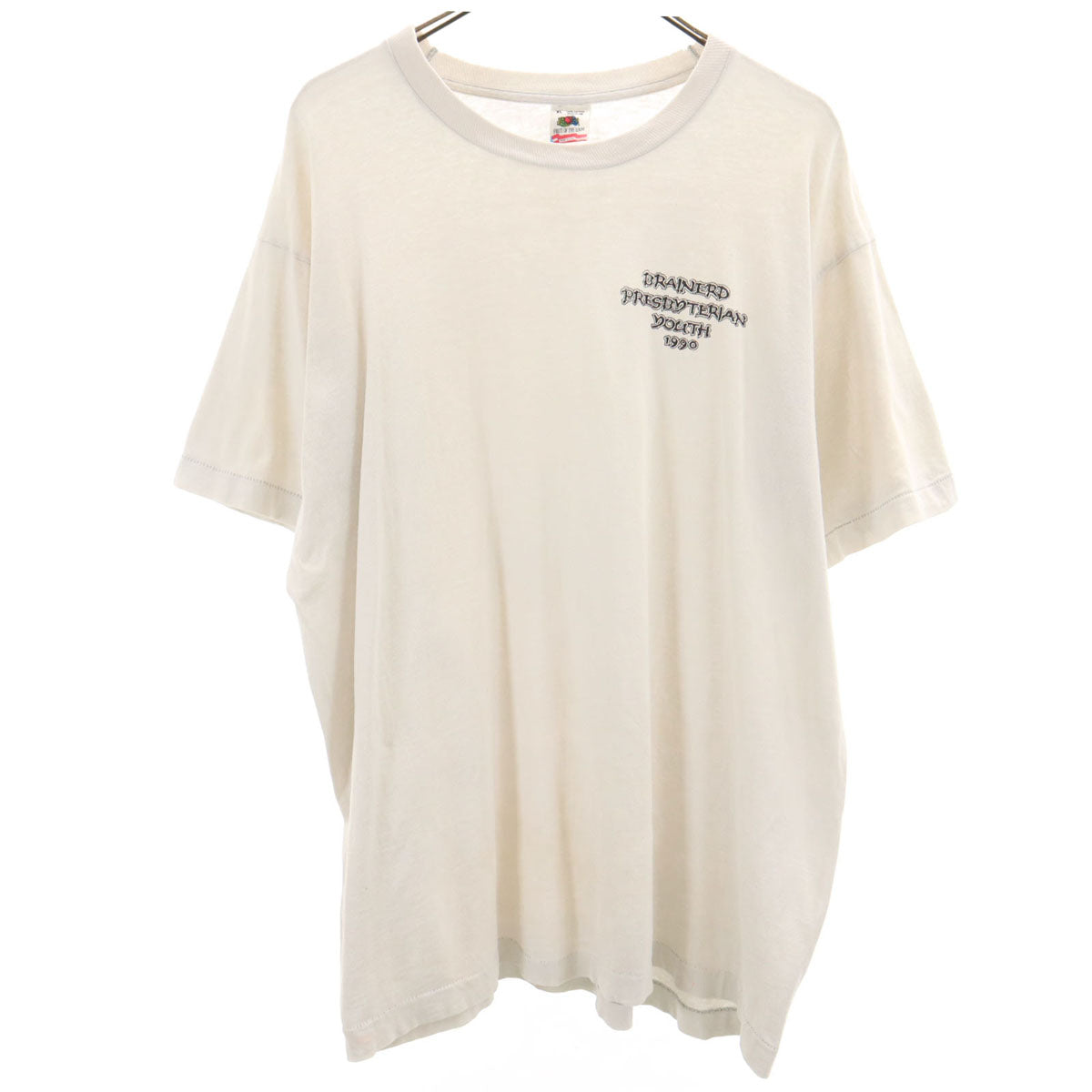 FRUIT OF THE LOOM フルーツオブザルーム 90s USA製 オールド 半袖 Tシャツ XL 白 シングルステッチ メンズ