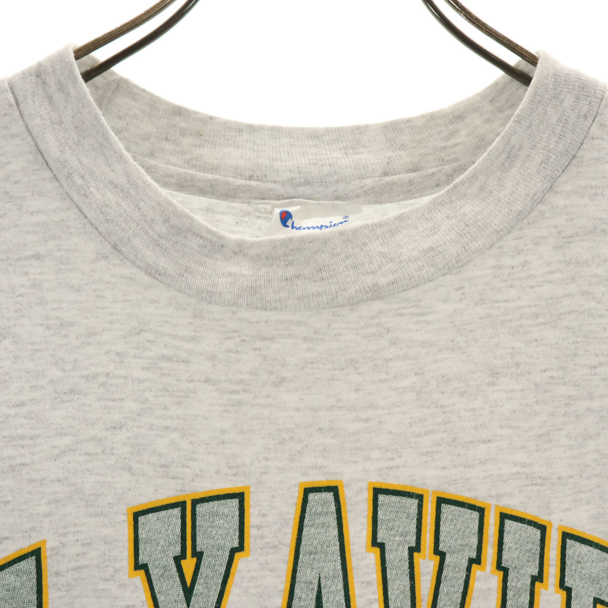 Champion チャンピオン 90s USA製 オールド 半袖 Tシャツ L グレー シングルステッチ メンズ