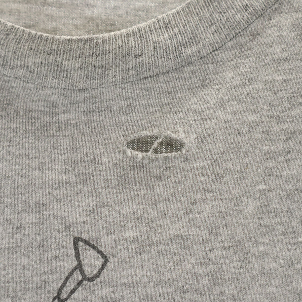 90s USA製 オールド ダック プリント 半袖 Tシャツ L グレー シングルステッチ メンズ