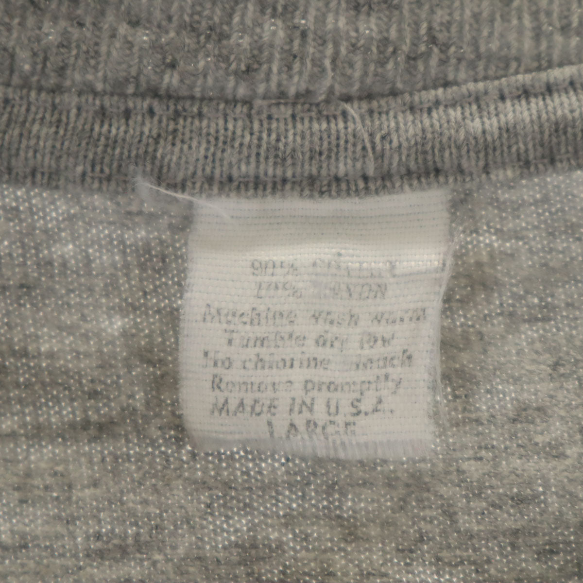 90s USA製 オールド ダック プリント 半袖 Tシャツ L グレー シングルステッチ メンズ