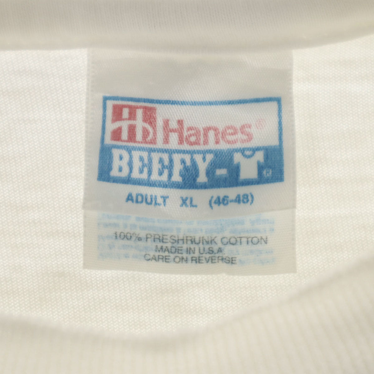 Hanes ヘインズ 90s USA製 オールド 半袖 Tシャツ XL オフホワイト シングルステッチ メンズ