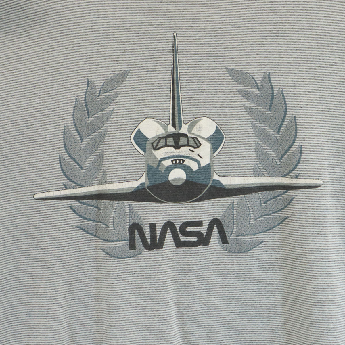 KINGSTREE CLASSIC 90s USA製 オールド ボーダー柄  NASA 半袖 Tシャツ XL グレー メンズ