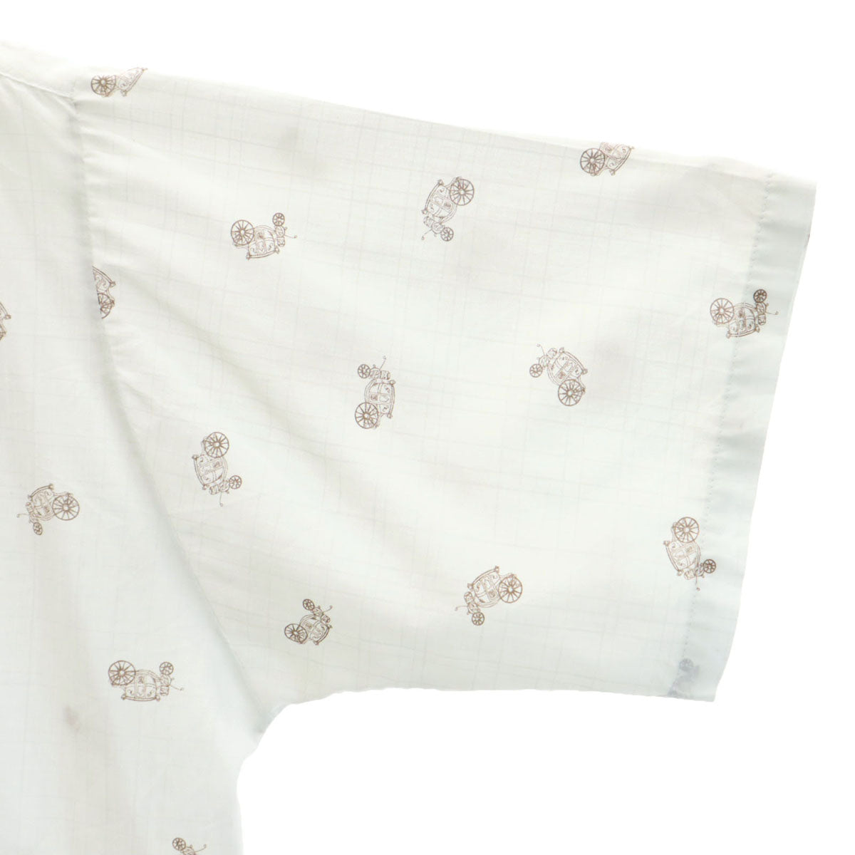 BIG DONLIN ビッグドンリン 80s USA製 ヴィンテージ 馬車柄 半袖 シャツ XL ホワイト メンズ