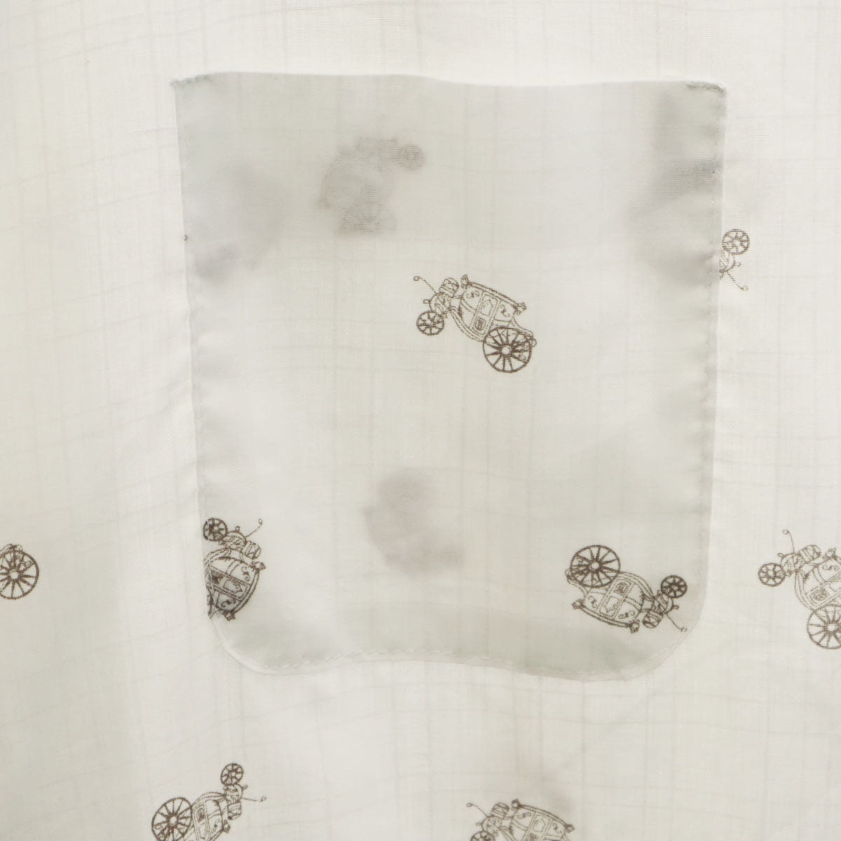 BIG DONLIN ビッグドンリン 80s USA製 ヴィンテージ 馬車柄 半袖 シャツ XL ホワイト メンズ