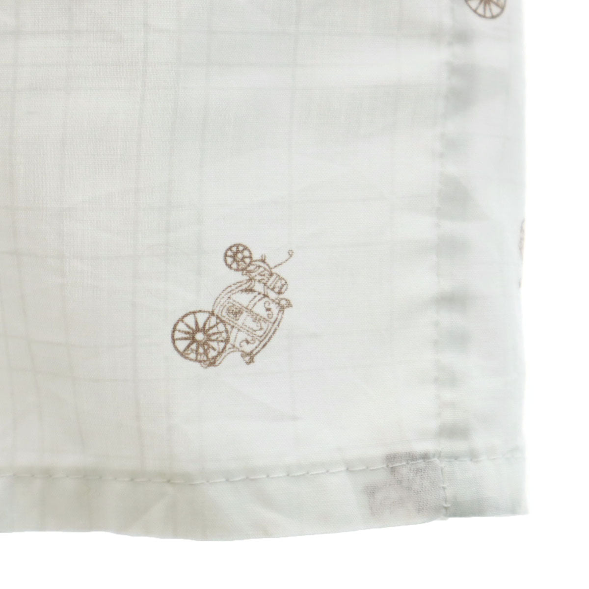 BIG DONLIN ビッグドンリン 80s USA製 ヴィンテージ 馬車柄 半袖 シャツ XL ホワイト メンズ