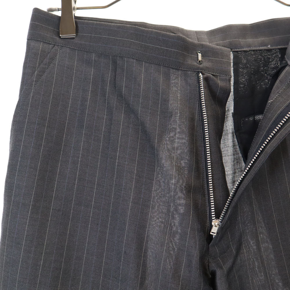 Yohji Yamamoto ヨウジヤマモト 日本製 ストライプ柄 コート 上下 セットアップ 1/3 グレー レディース