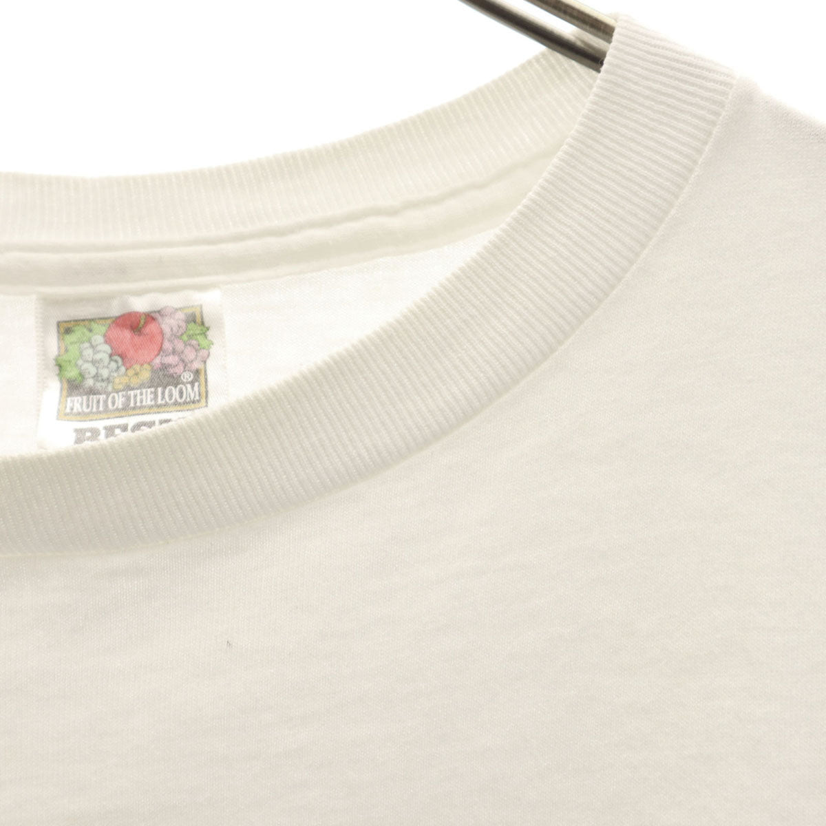 FRUIT OF THE LOOM BEST フルーツオブザルーム ベスト 90s オールド バックプリント コンチネンタル航空 チェース銀行 半袖 Tシャツ XL ホワイト 企業モノ メンズ