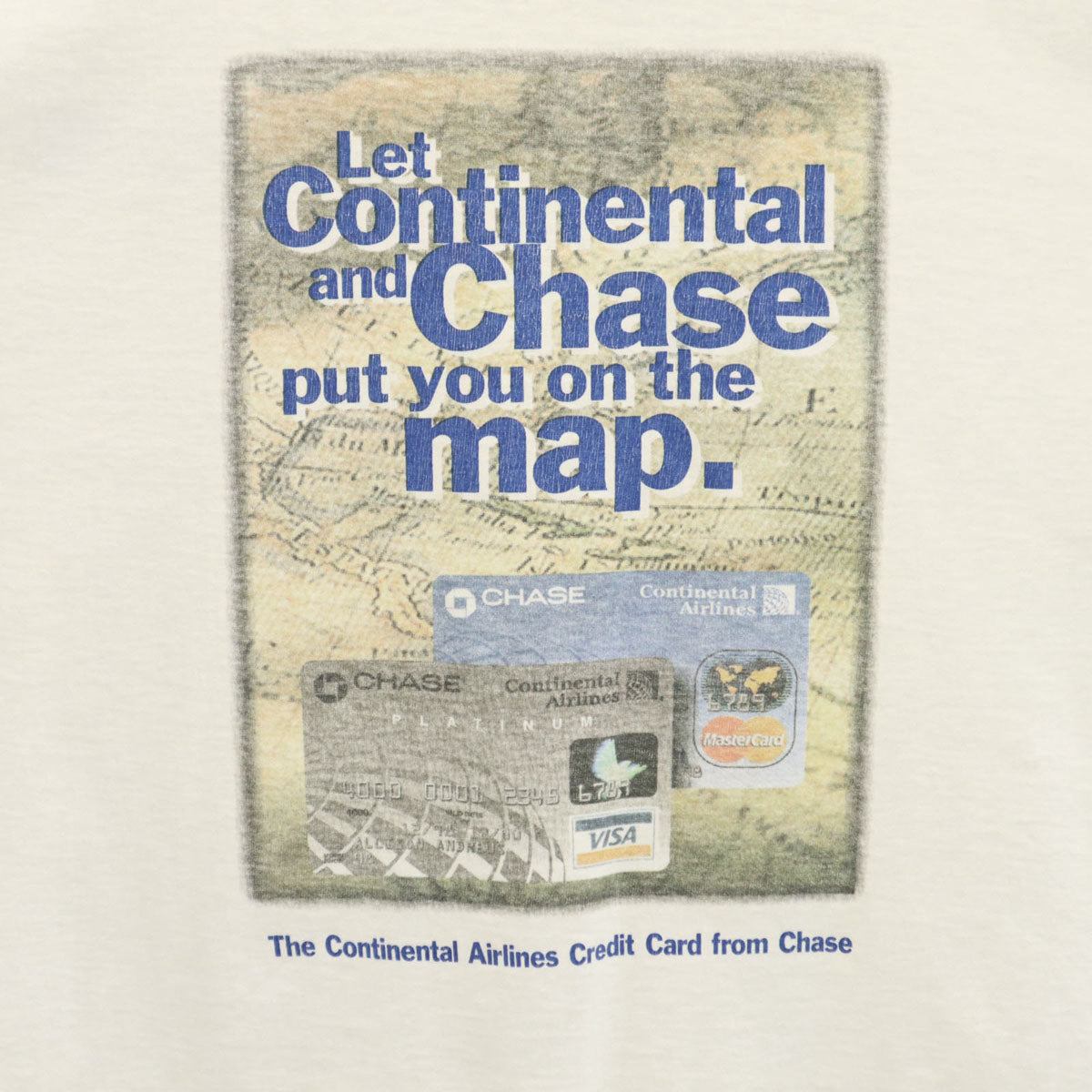 FRUIT OF THE LOOM BEST フルーツオブザルーム ベスト 90s オールド バックプリント コンチネンタル航空 チェース銀行 半袖 Tシャツ XL ホワイト 企業モノ メンズ