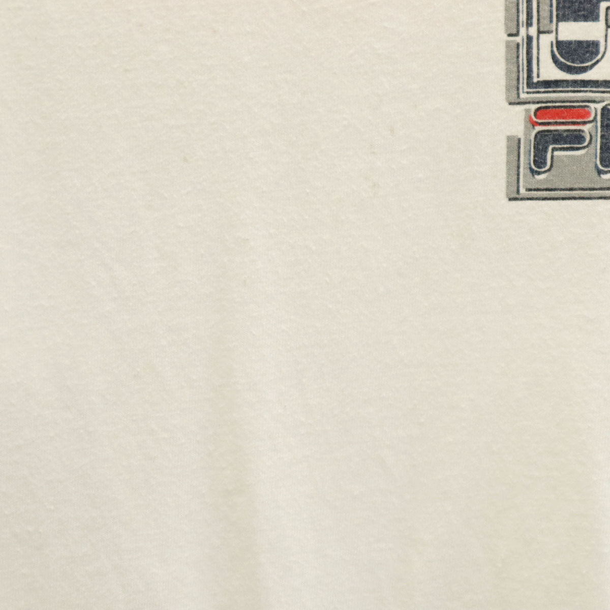 FILA フィラ 90s USA製 オールド バックロゴ 半袖 Tシャツ XL ホワイト メンズ