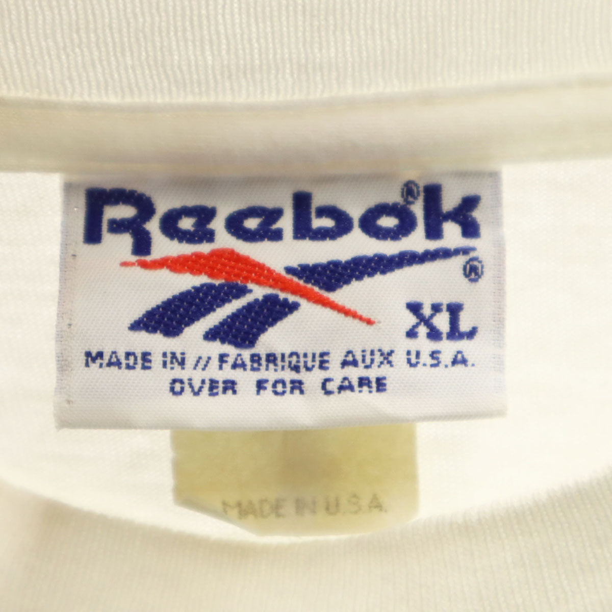 Reebok リーボック 90s USA製 オールド DUKE カレッジ 半袖 Tシャツ XL ホワイト メンズ