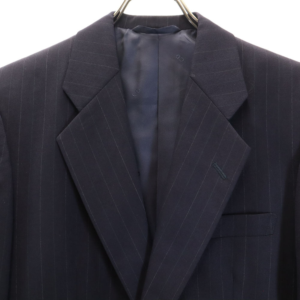 Christian Dior MONSIEUR クリスチャンディオール ムッシュ 90s オールド ストライプ柄 スーツ 上下 セットアップ YA4 ネイビー メンズ