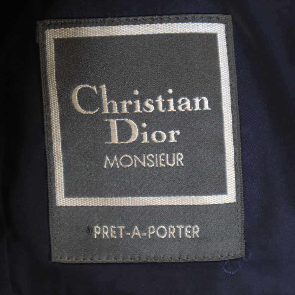 Christian Dior MONSIEUR クリスチャンディオール ムッシュ 90s オールド ストライプ柄 スーツ 上下 セットアップ YA4 ネイビー メンズ