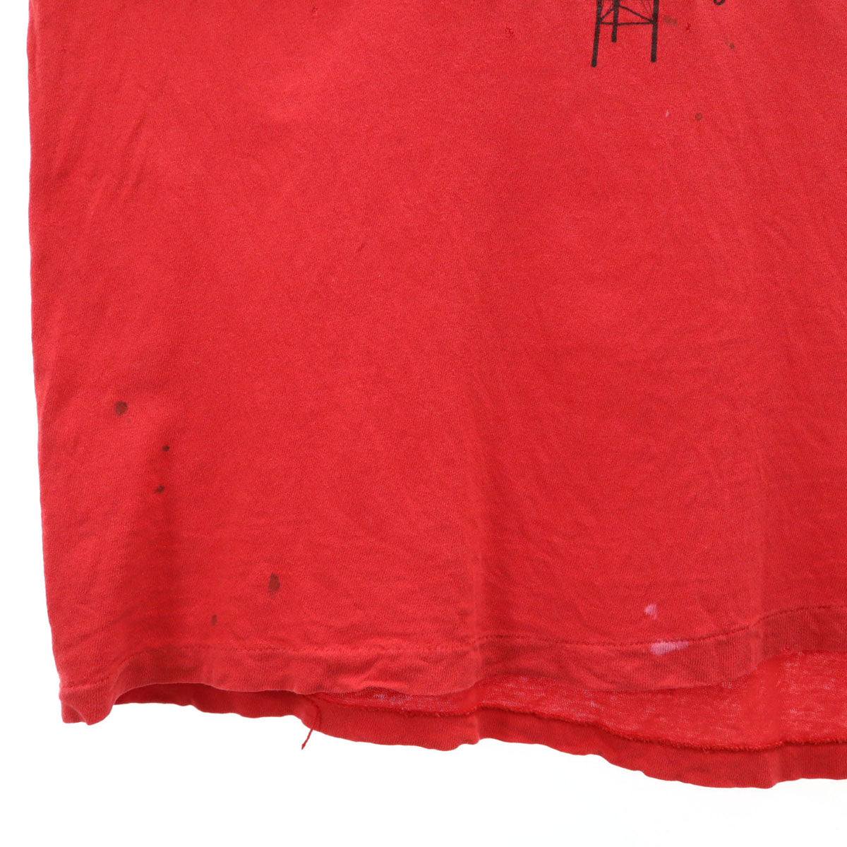 Hanes ヘインズ 80s USA製 ヴィンテージ 半袖 Tシャツ XL レッド シングルステッチ メンズ