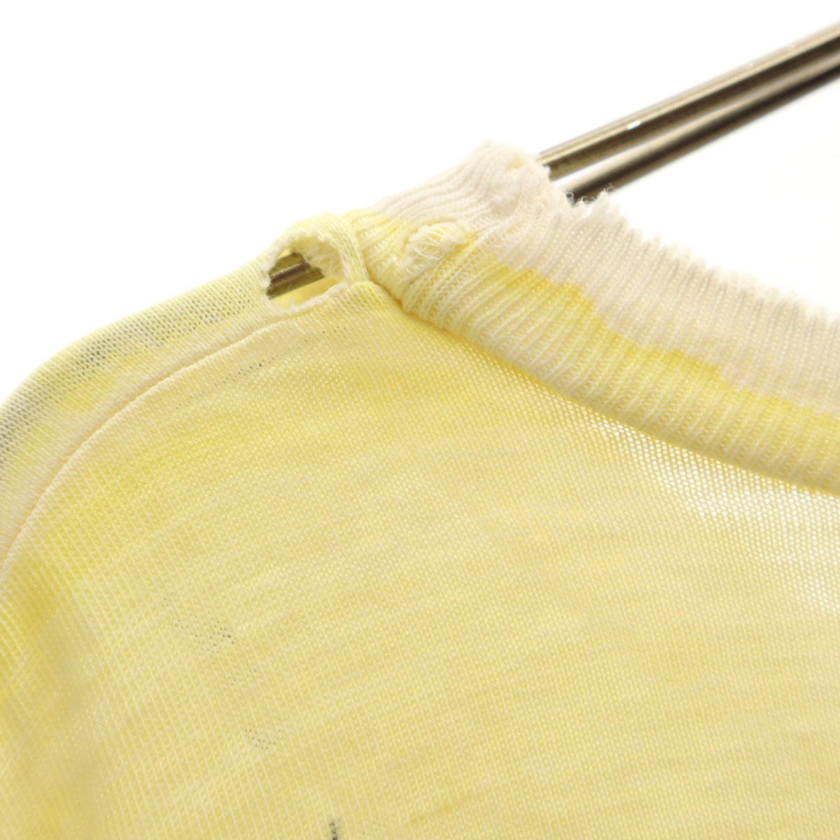 90s オールド トカゲ プリント 半袖 Tシャツ イエロー系 シングルステッチ メンズ