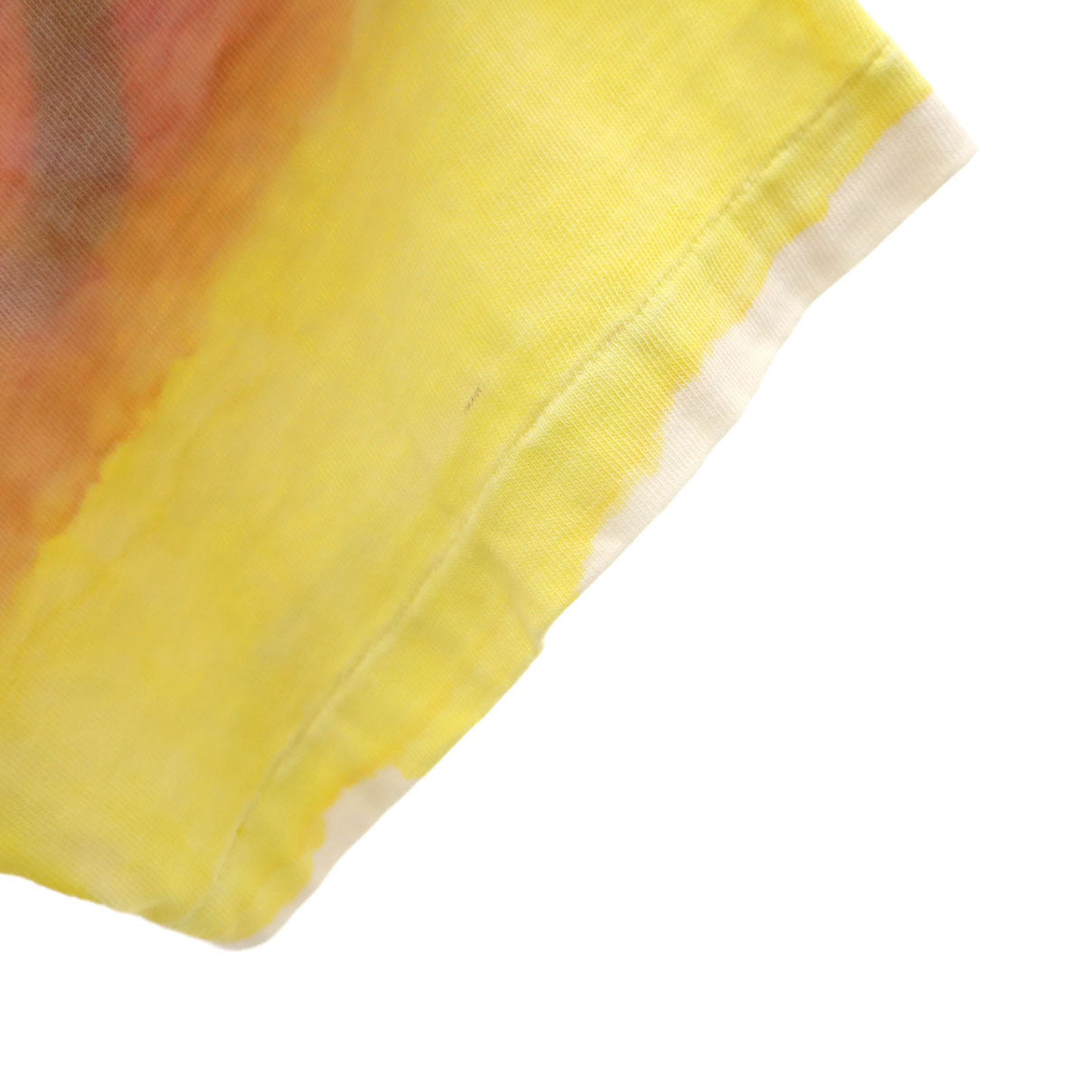 90s オールド トカゲ プリント 半袖 Tシャツ イエロー系 シングルステッチ メンズ