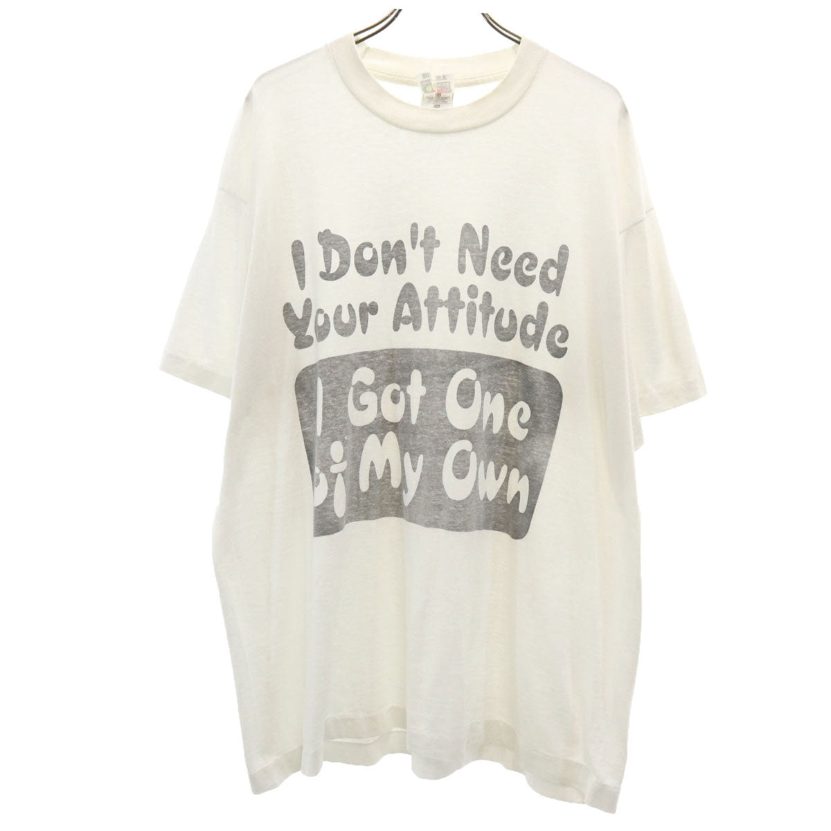 FRUIT OF THE LOOM BEST フルーツオブザルーム ベスト 90s オールド 半袖 Tシャツ XL オフホワイト シングルステッチ メンズ