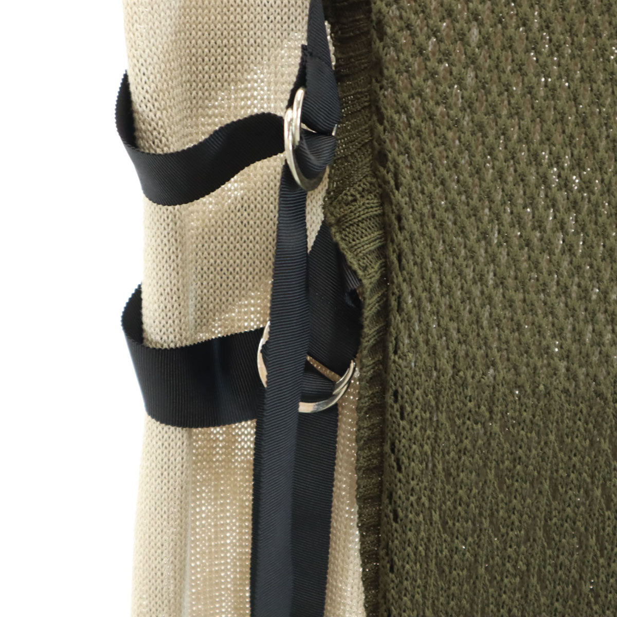 KOH.style コースタイル ノースリーブ サマー ニット 上下 セットアップ F カーキ レディース