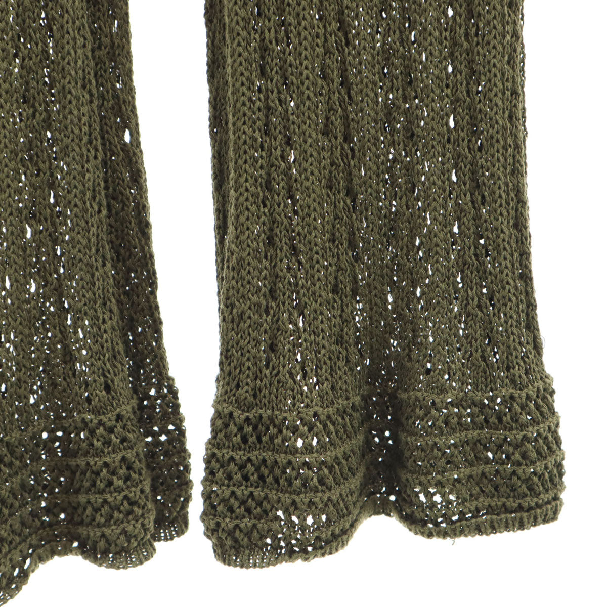 KOH.style コースタイル ノースリーブ サマー ニット 上下 セットアップ F カーキ レディース