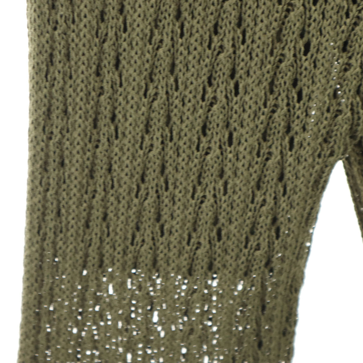 KOH.style コースタイル ノースリーブ サマー ニット 上下 セットアップ F カーキ レディース