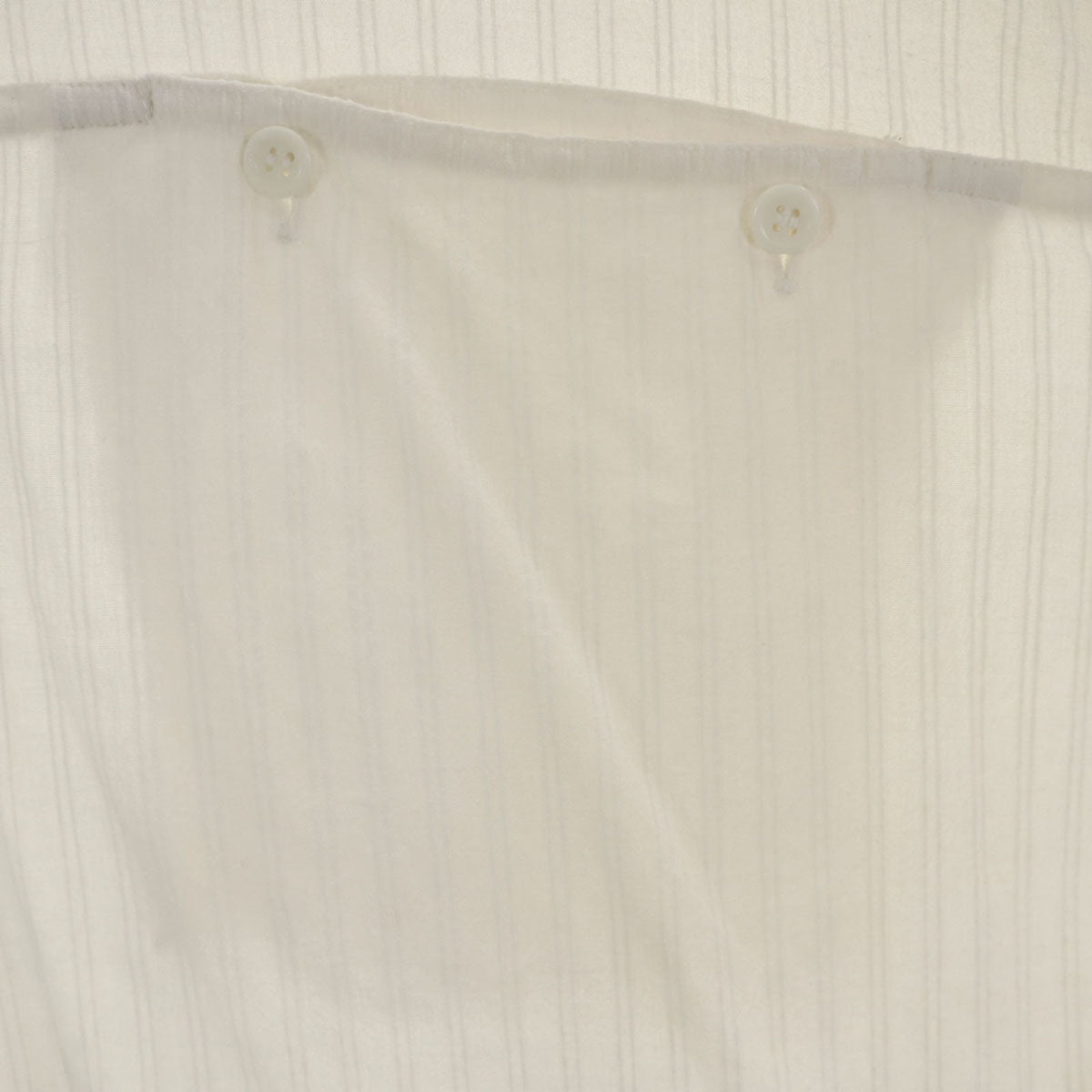 INDISKA インディスカ 80s ヴィンテージ ストライプ柄 長袖 バンドカラーシャツ L アイボリー プルオーバー メンズ