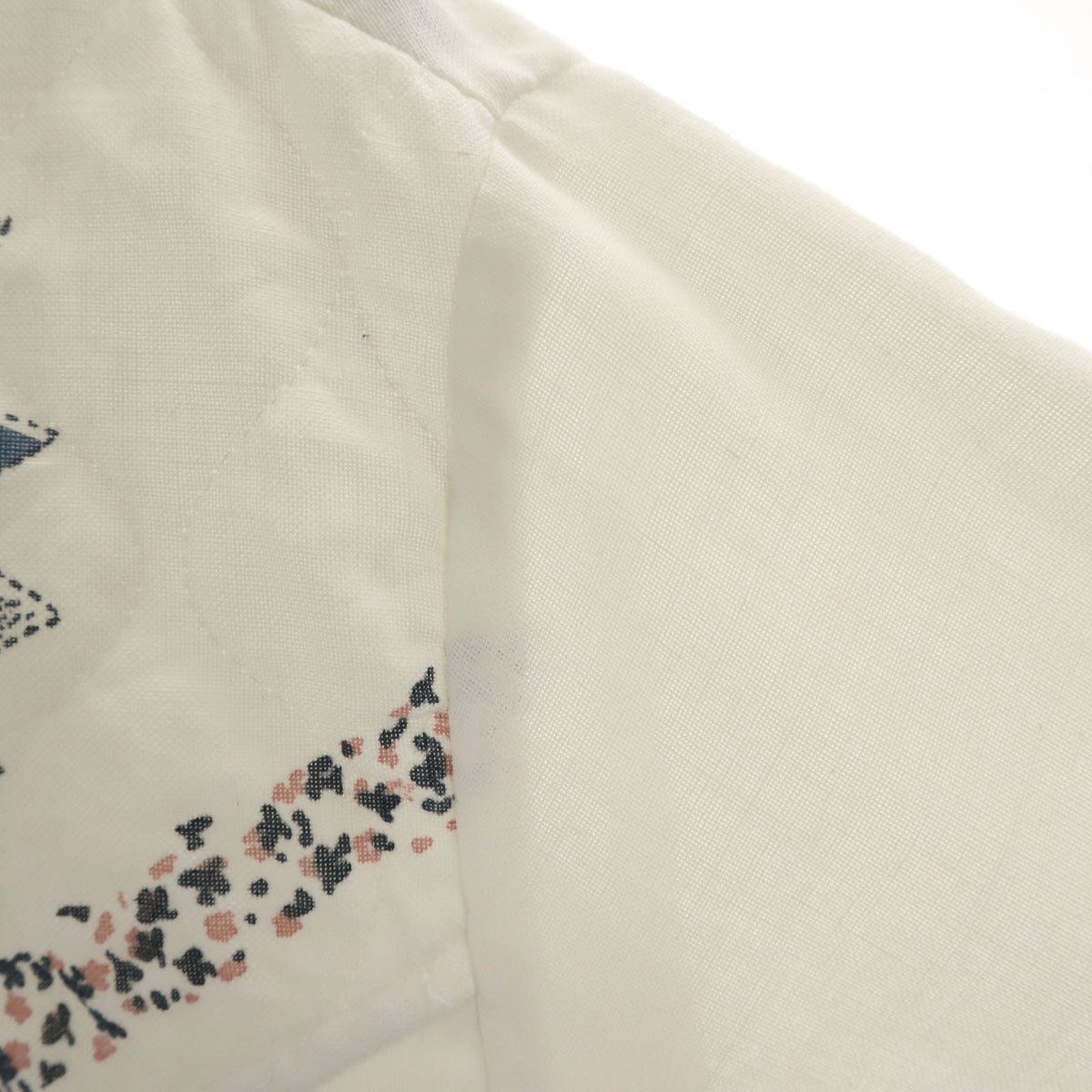 KENNINGTON ケニントン 70s ヴィンテージ 長袖 キルティング切替 シャツ L アイボリー メンズ