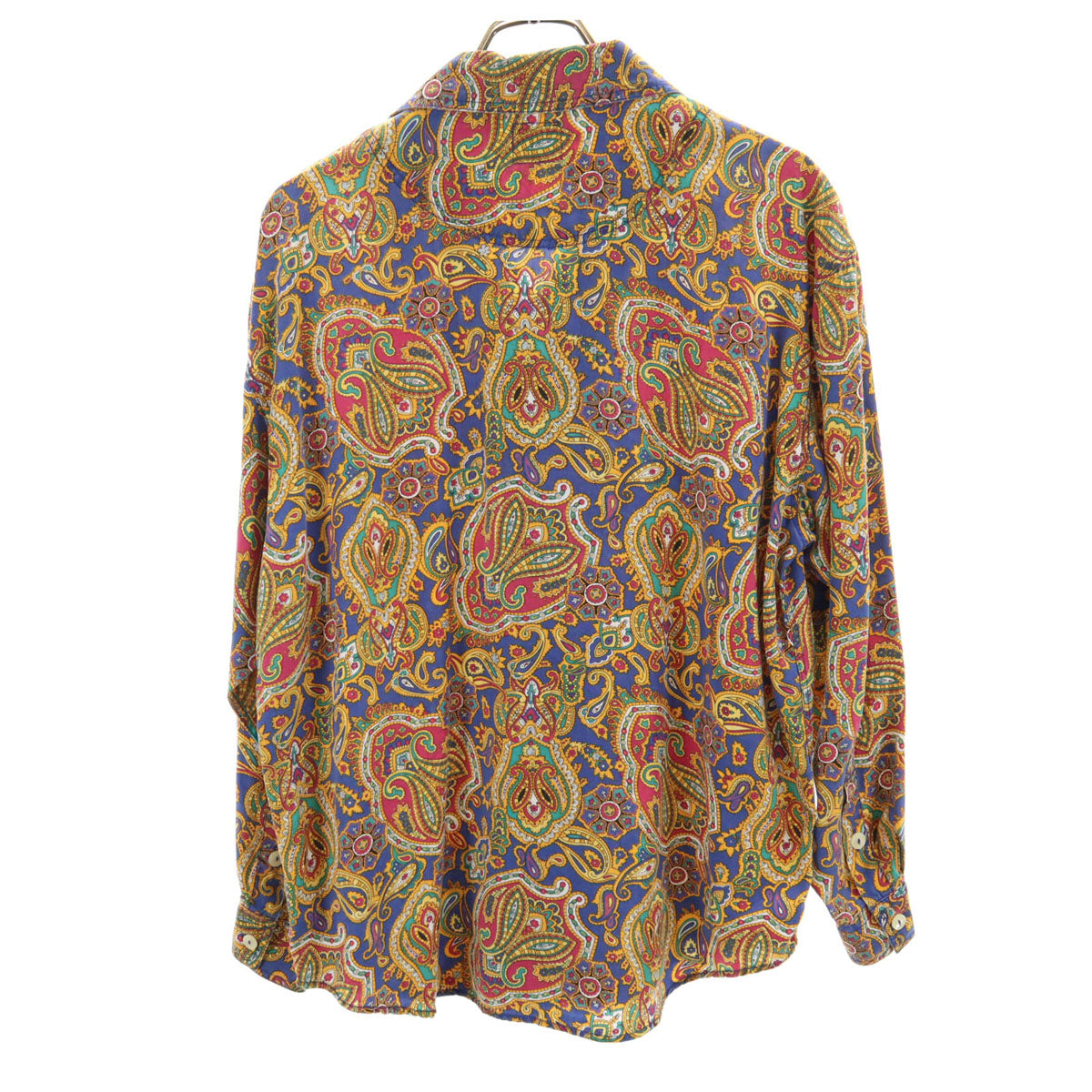 Liz wear 90s オールド ペイズリー柄 長袖 オープンカラーシャツ S マルチ メンズ
