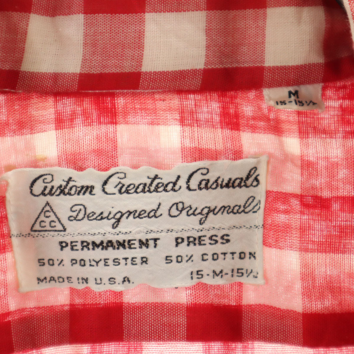 CUSTOM CREATED CASUALS 50s 60s ヴィンテージ ギンガムチェック 長袖