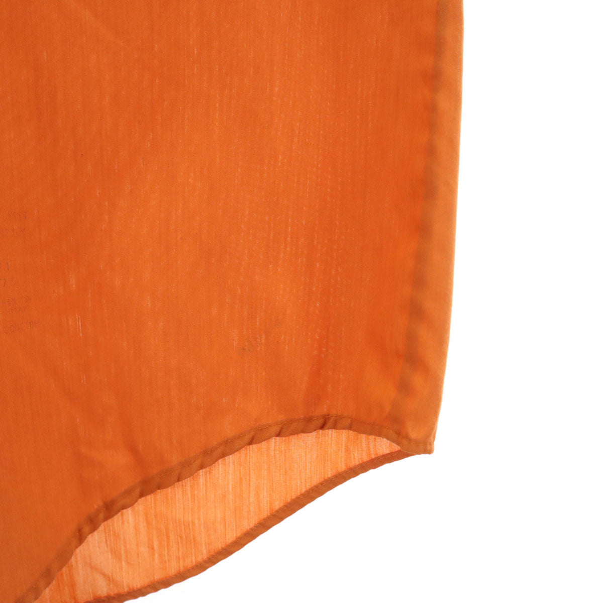 Hampshire House by VAN HEUSEN ハンプシャーハウス バイ ヴァンヒューゼン 70s ヴィンテージ 長袖 ダブルカフス シャツ 33 オレンジ メンズ