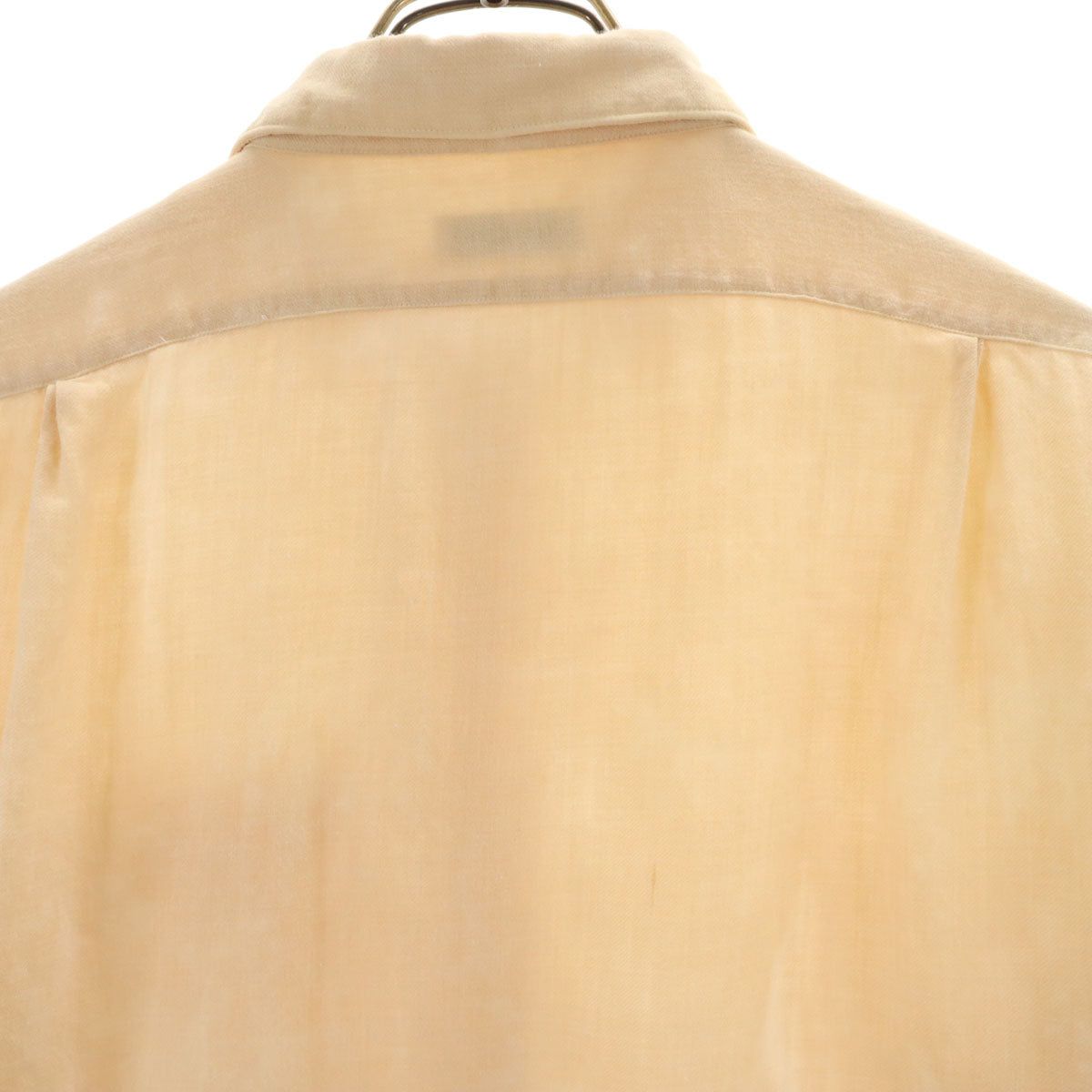 Viyella 50s 60s スコットランド製 ヴィンテージ 長袖 シャツ ペールオレンジ メンズ