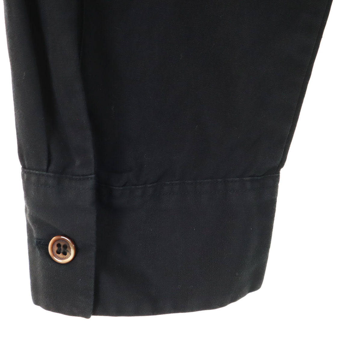 agnes b. アニエスベー 日本製 長袖 コットンシャツ 3 ブラック レディース