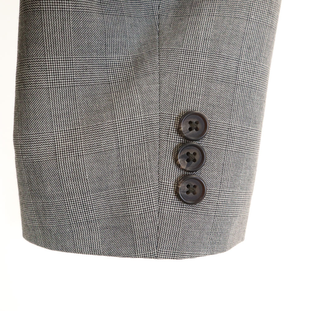 未使用 LAUREN RALPH LAUREN ローレンラルフローレン グレンチェック テーラードジャケット 14R グレー ブレザー キッズ