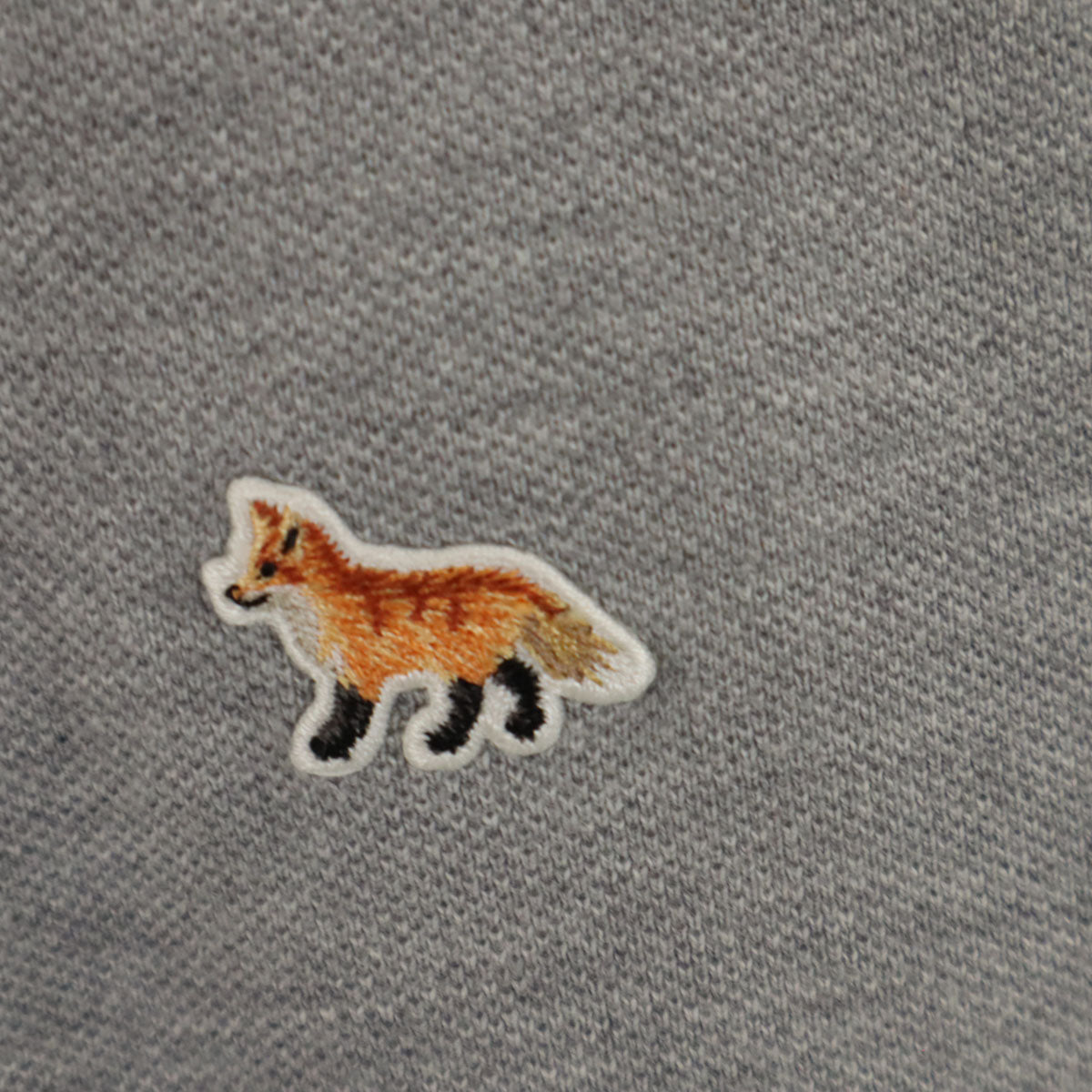 MAISON KITSUNE メゾンキツネ イタリア製 半袖 ポロシャツ M グレー メンズ