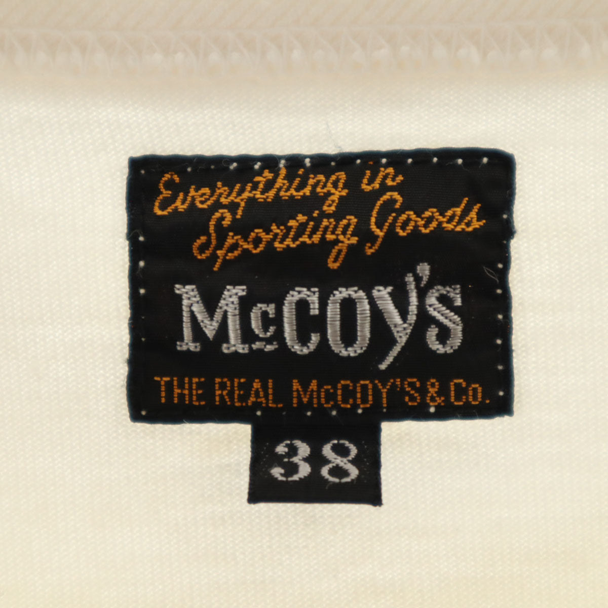 McCOY'S マッコイズ 日本製 半袖 Tシャツ 38 ホワイト メンズ