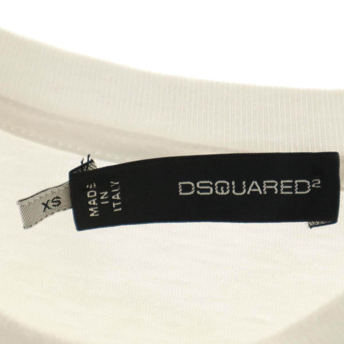 DSQUARED2 ディースクエアード2 イタリア製 半袖 Tシャツ XS ホワイト メンズ