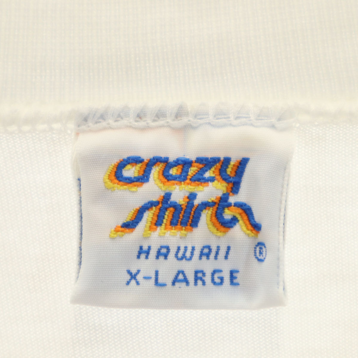 Crazy Shirt クレイジーシャツ 90s USA製 オールド 猫 半袖 Tシャツ XL ホワイト系 メンズ