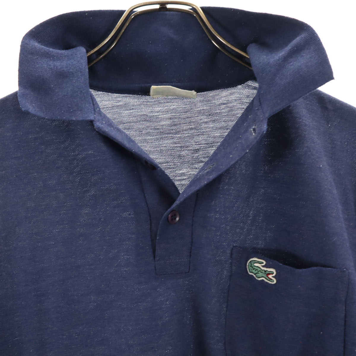 CHEMISE LACOSTE シュミーズラコステ 70s ヴィンテージ 半袖 ポロシャツ ネイビー系 メンズ