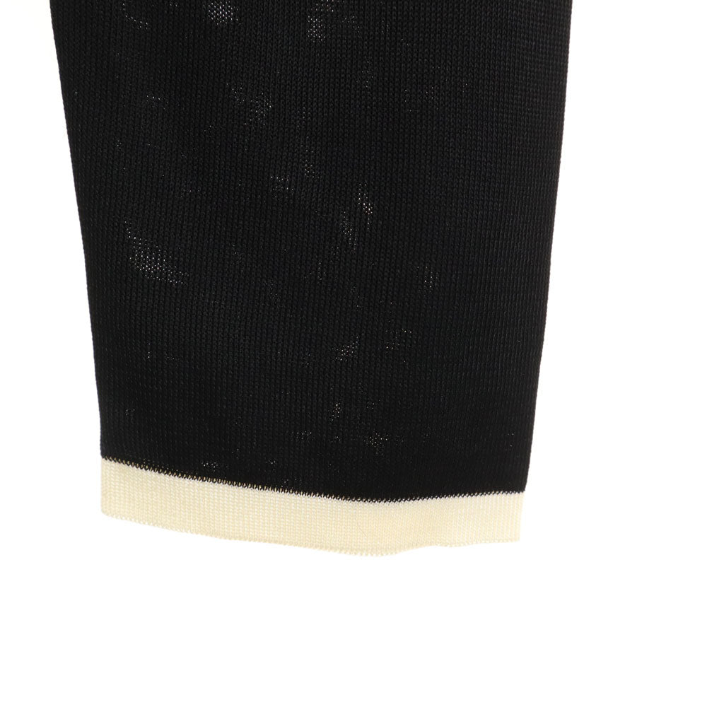 HERMES エルメス イタリア製 長袖 カットソー ブラック レディース