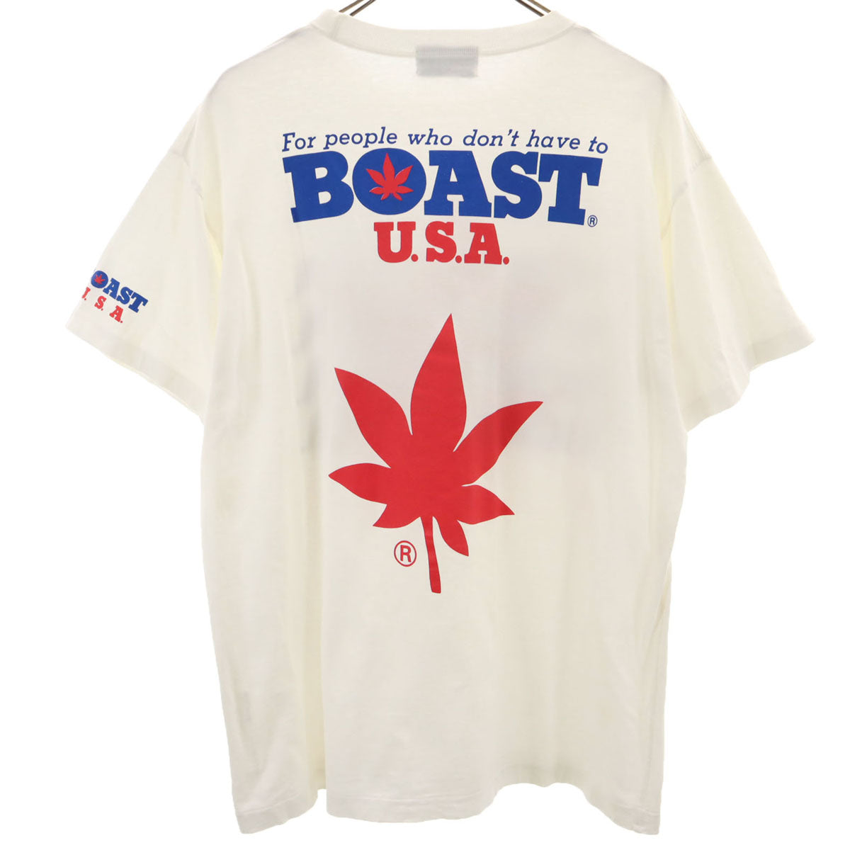BOAST USA 80s 90s オールド 半袖 Tシャツ L 白 メンズ