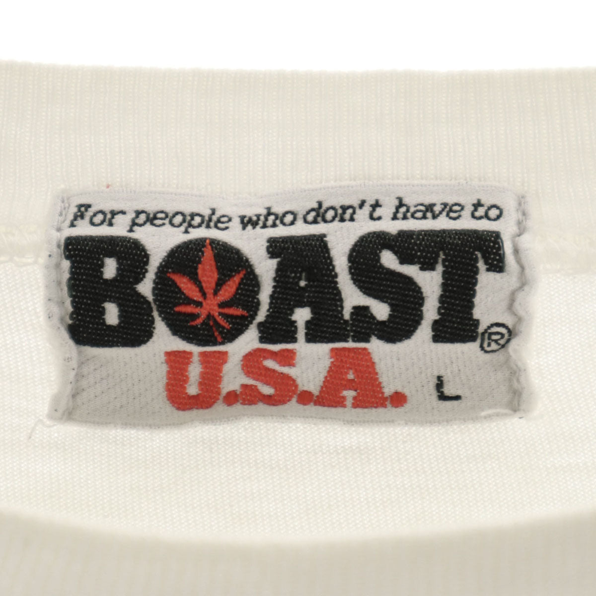 BOAST USA 80s 90s オールド 半袖 Tシャツ L 白 メンズ