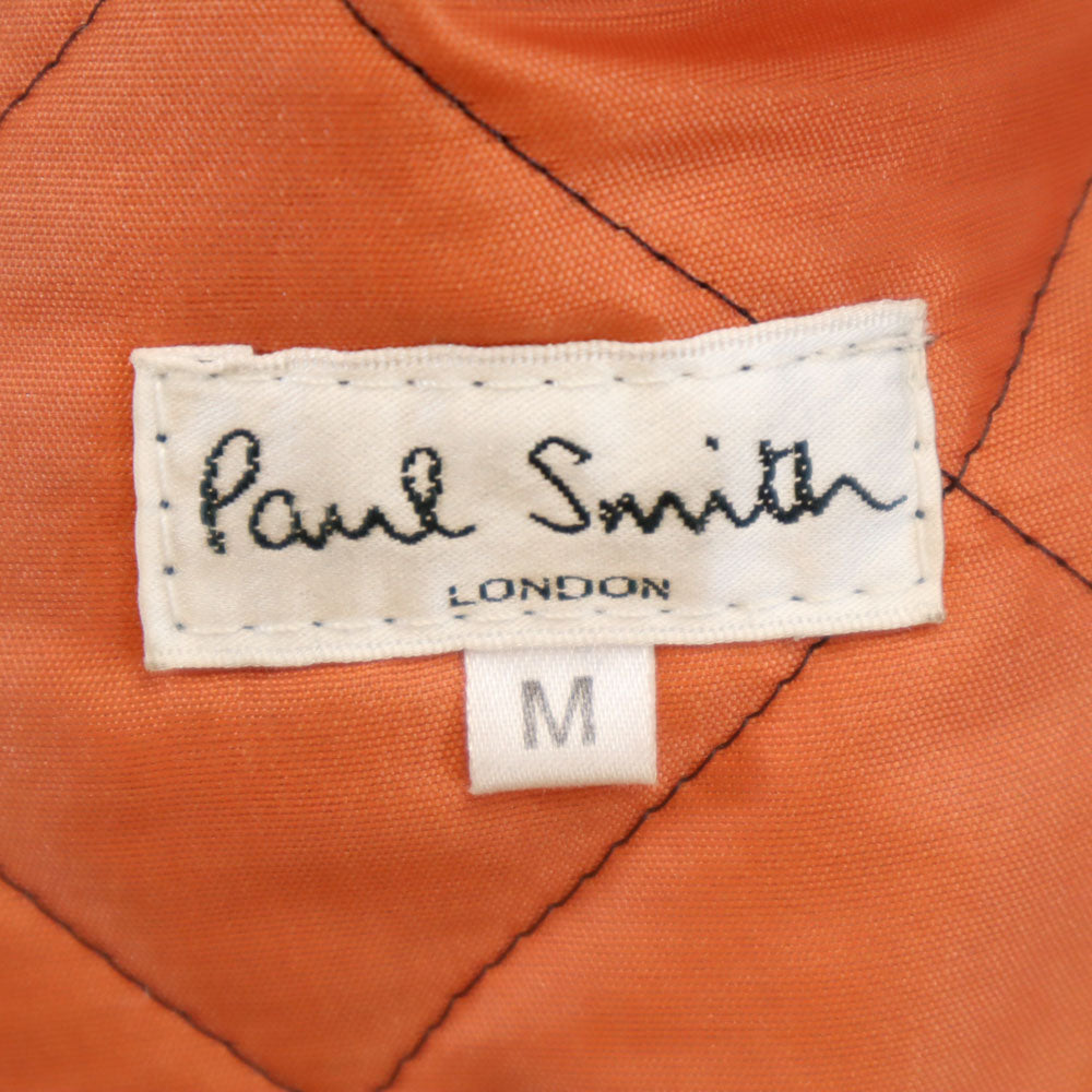 Mackintosh マッキントッシュ 英国製 ウールブレンド ストライプ柄 キルティングジャケット M ブラック ×Paul Smith メンズ