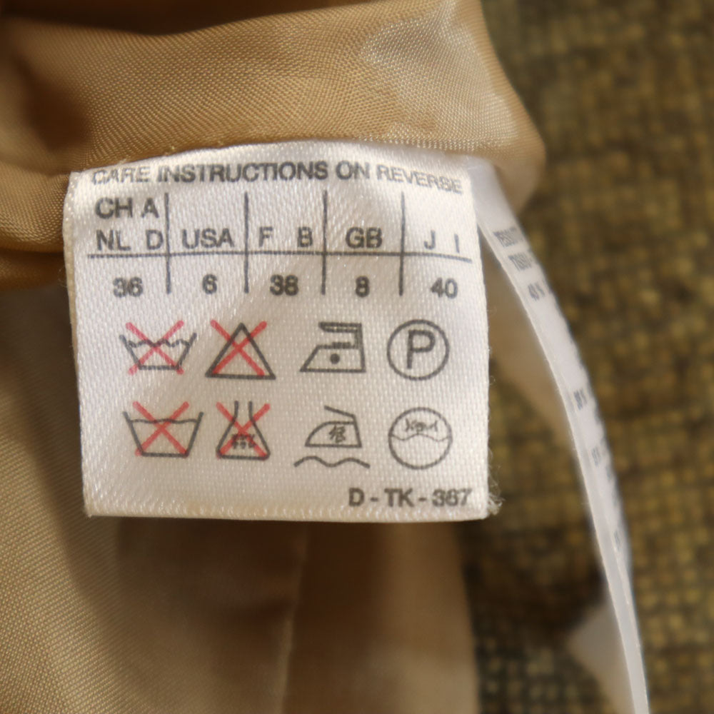 MAX MARA マックスマーラ イタリア製 タオル地 テーラードジャケット 40 ゴールド レディース