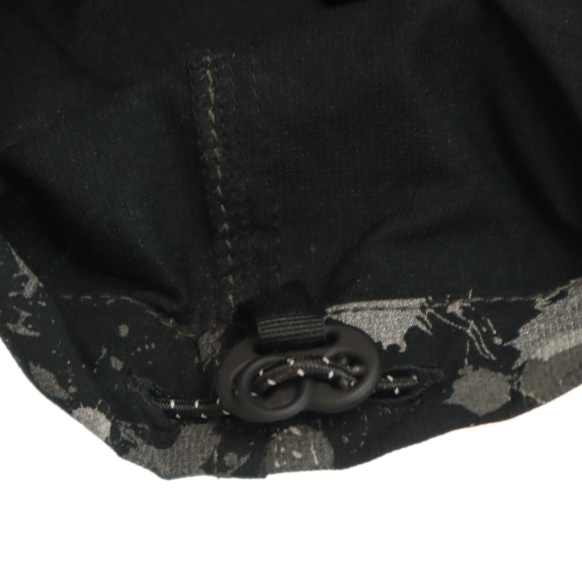 and wander アンドワンダー 日本製 ペイント柄 長袖 ドライストレッチ シャツ 上下 セットアップ 3 ブラック メンズ