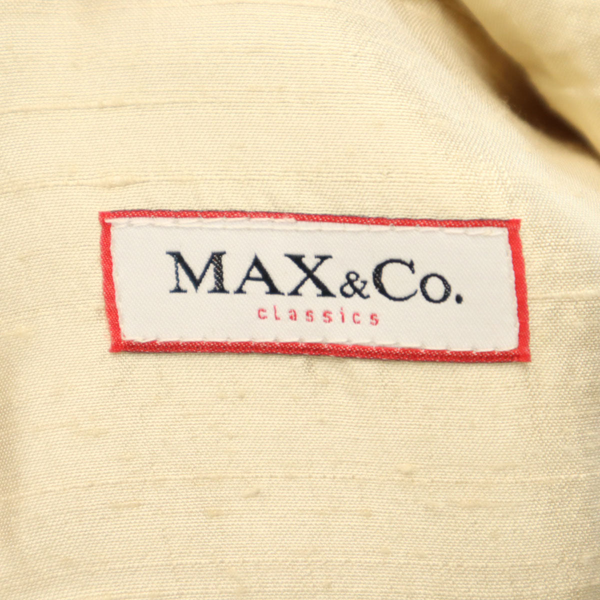 MAX&CO マックスアンドコー 未使用 リネン ジャケット 上下 セットアップ 42/44 ベージュ レディース