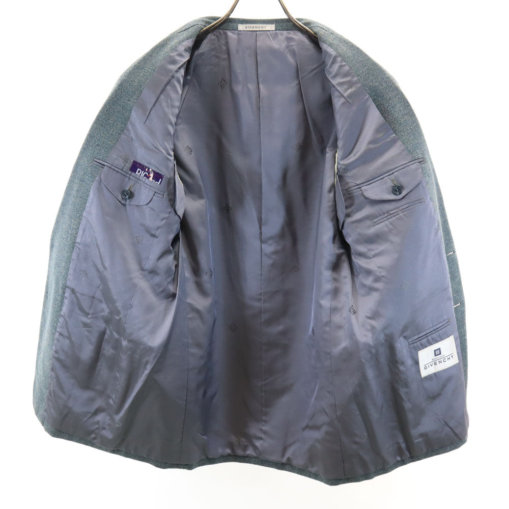 Givenchy ジバンシー 90s ウールブレンド オールド テーラードジャケット 90-78-165 ライトブルー メンズ