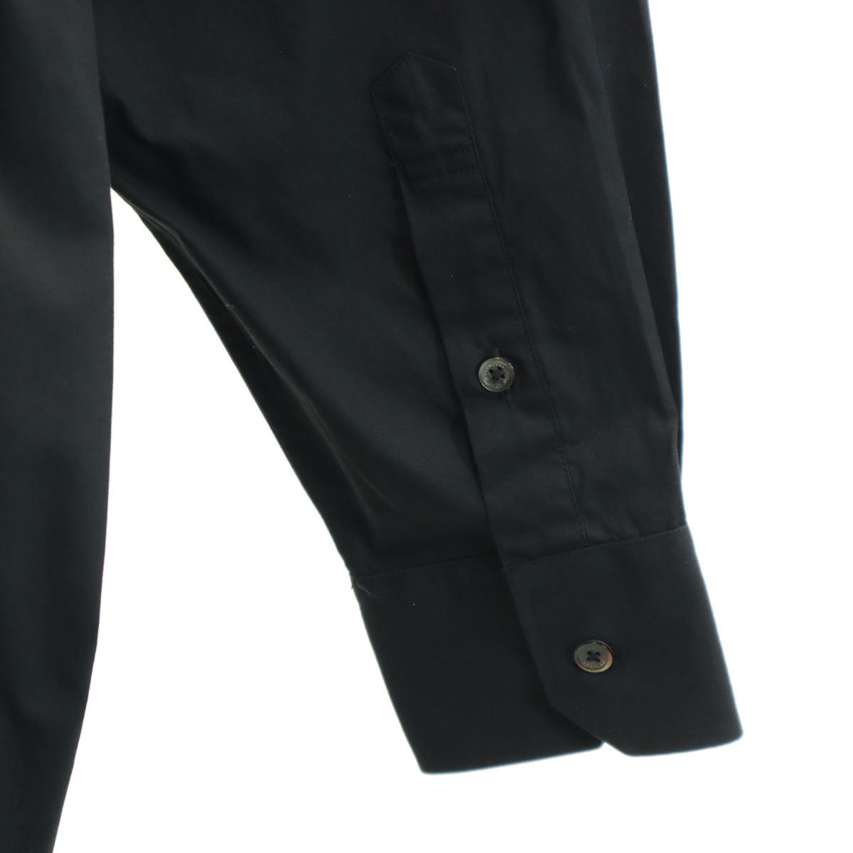 JOHN LAWRENCE SULLIVAN ジョンローレンスサリバン 日本製 長袖 コットンシャツ M ブラック メンズ