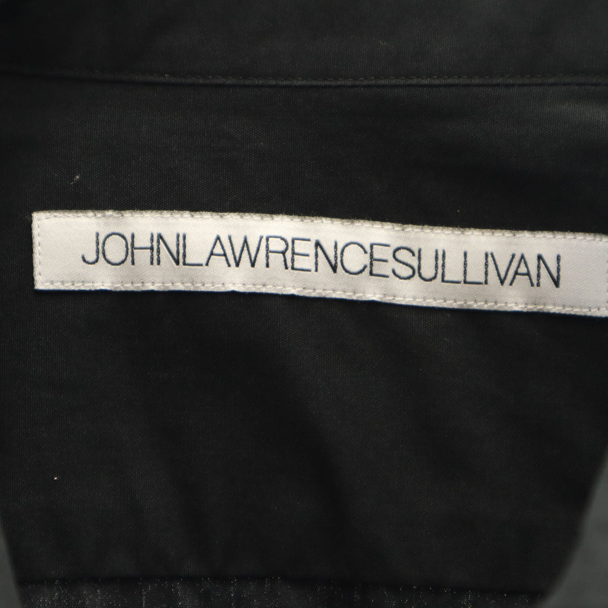 JOHN LAWRENCE SULLIVAN ジョンローレンスサリバン 日本製 長袖 コットンシャツ M ブラック メンズ
